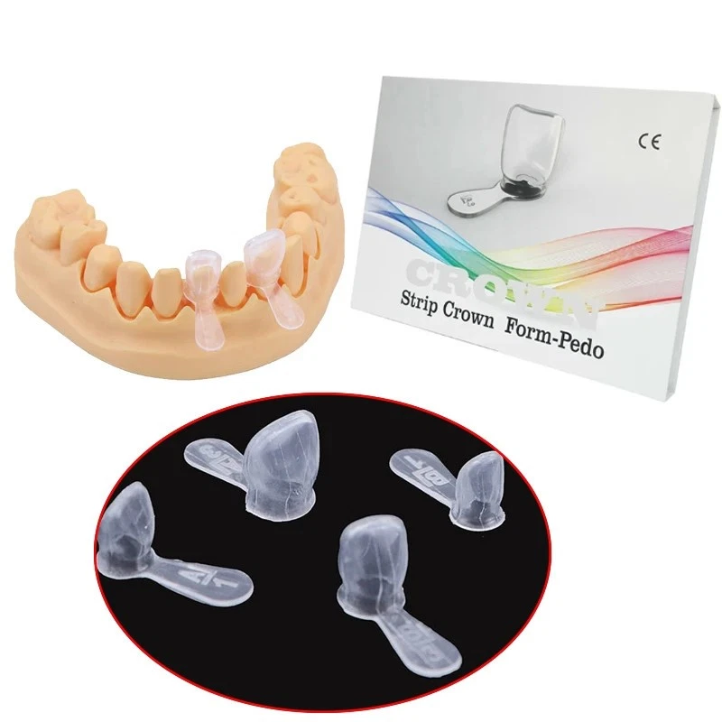 Dental Resin Kids Crowns Pediatric Deciduous Primary Anterior Crown 24pcs