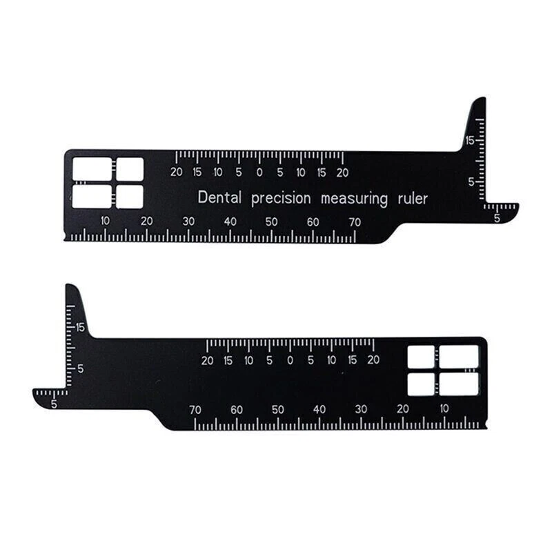Dental Endodontic Measuring Ruler, Aluminum Finger Gauge Ring for Root Canal Files Reamers & Gutta Percha Pins