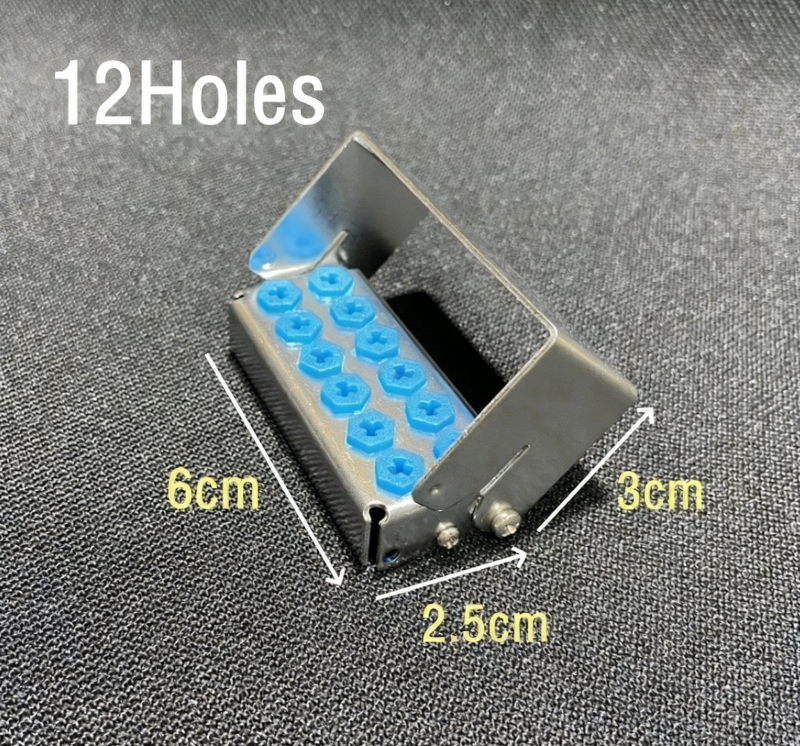 8/12/30Hole Bur Dental Burs Disinfection Autoclave Stand Holder Block Case Steel