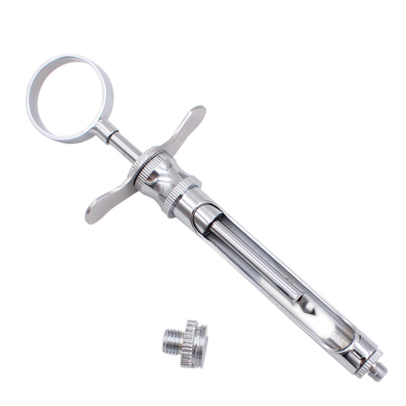 Premium Dental Self-Aspirating Anesthetic Syringe 1.8CC, Stainless Steel Instrument with Sharp Hook Tip