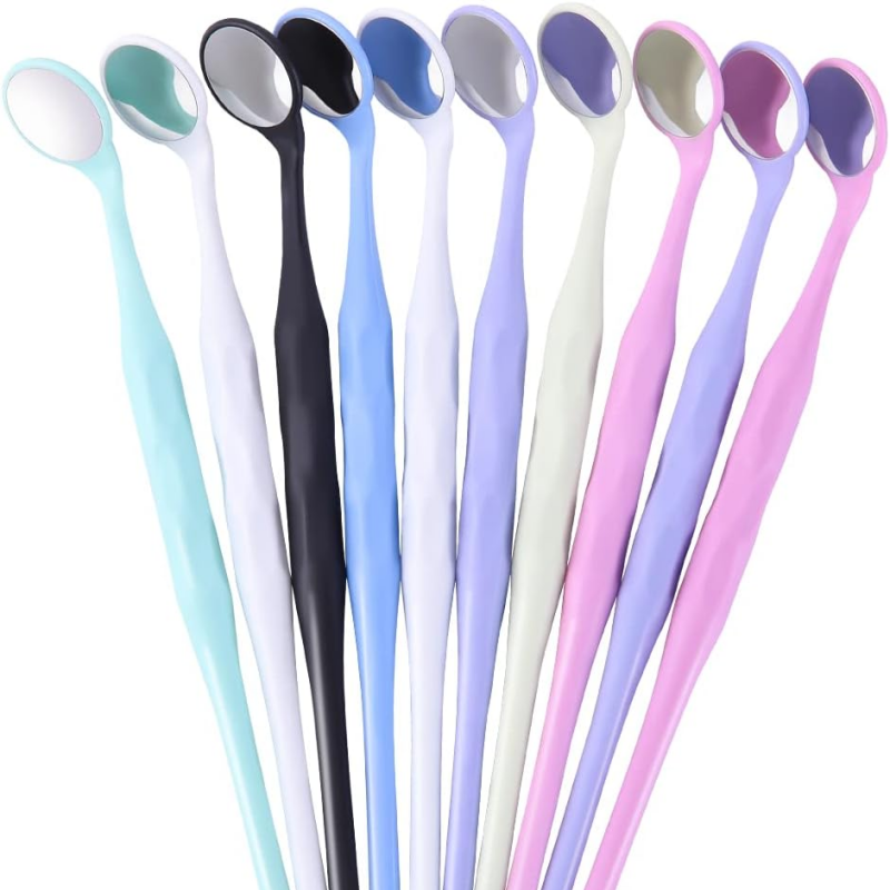 10pcs Double sides Dental Mirror Mouth Teeth Oral Mirrors Reflector Odontoscope