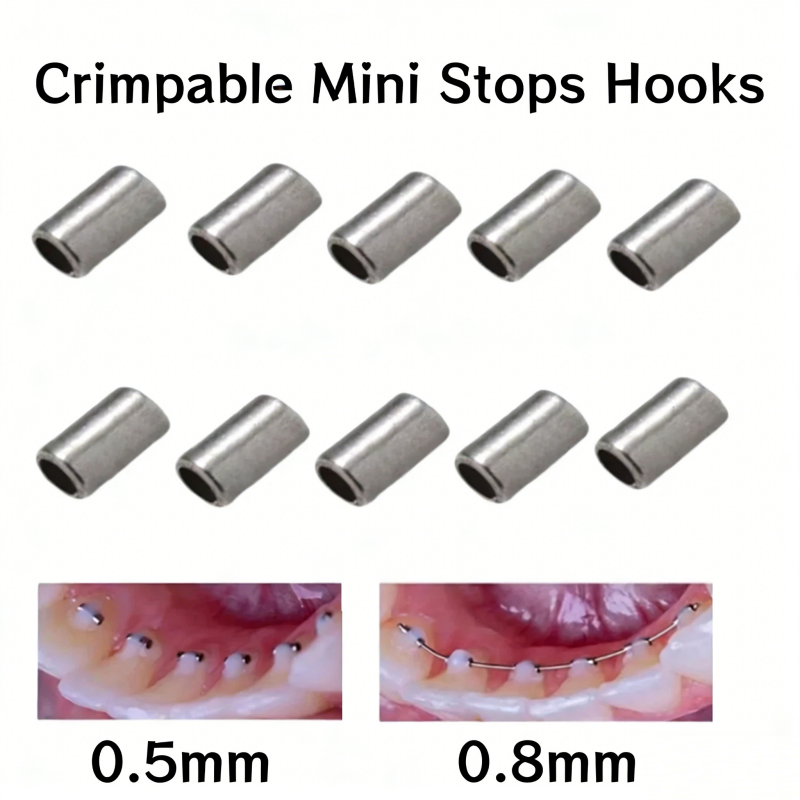 Dental Orthodontic Crimpable Mini Stop Crimpable Hook Stop Large Small 10Pcs/bag