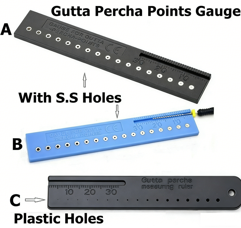 1pc Dental Endodontic Gutta Percha Points Measure Scale Gauge Measuring Ruler