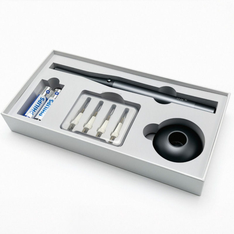 Dental Wireless Endodontic Gutta-Percha Cutter with 8 Tips – Fast 280°C Heating Root Canal Obturation Cutting Tool