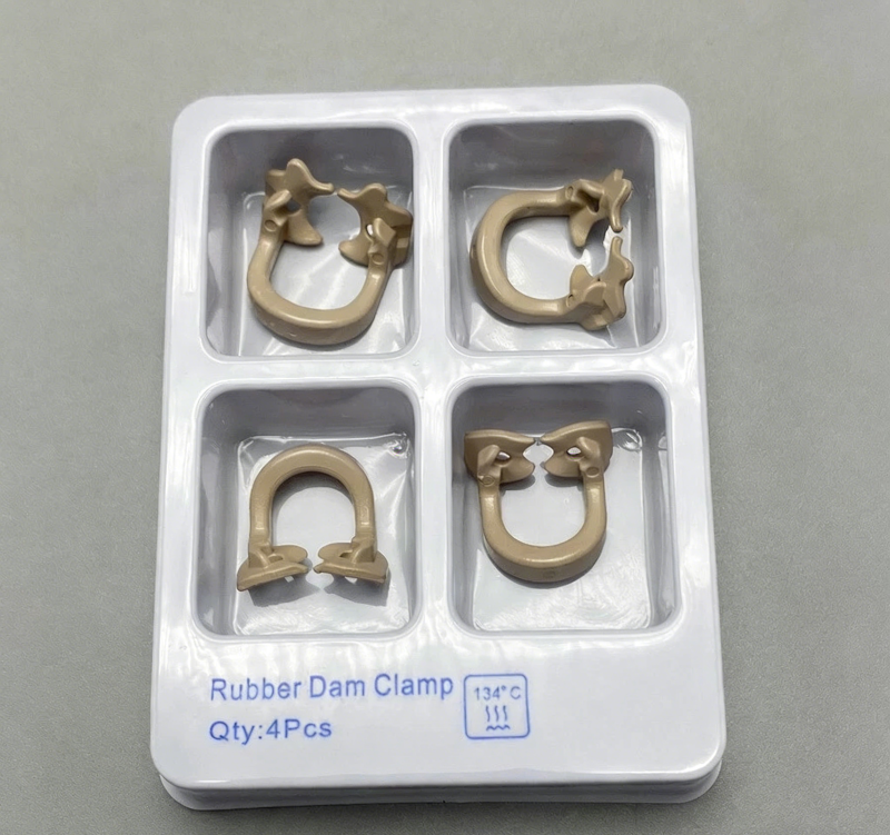 4pc Dental Resin Soft Clamp Universal Rubber Dam Sheet For Molar Premolar Clamps