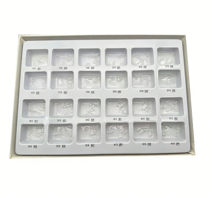 Dental Resin Kids Crowns Pediatric Deciduous Primary Anterior Crown 24pcs