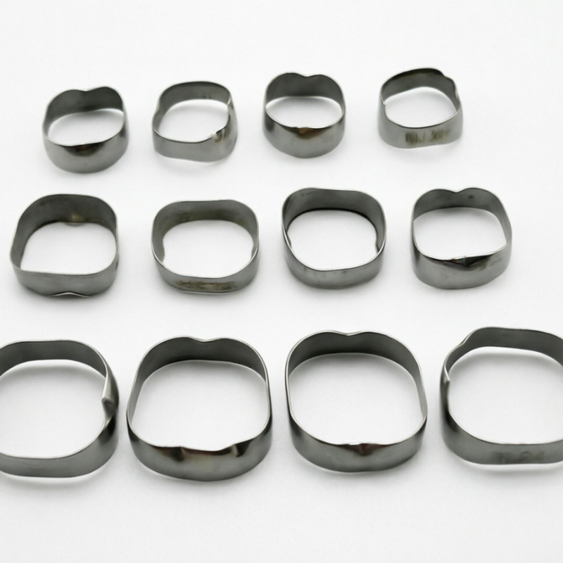 100set/400pcs Dental Orthodontic 1st Molar Bands Roth 022 Plain Molar Band 29-44+