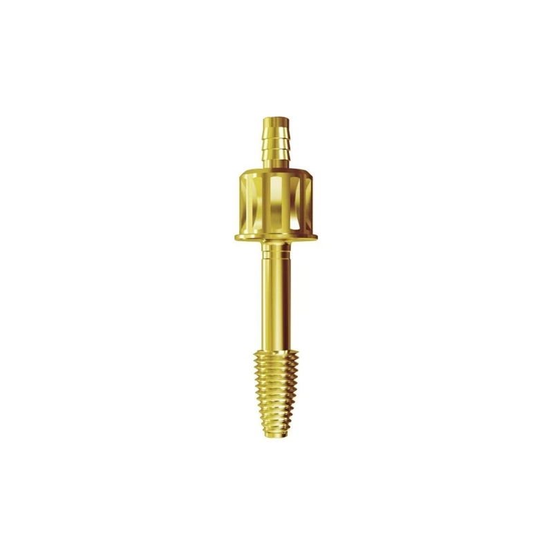 Dental Hydraulic Water Tip with Gold Threaded Connector – Leak-Proof Irrigation Head for Dental Unit Systems