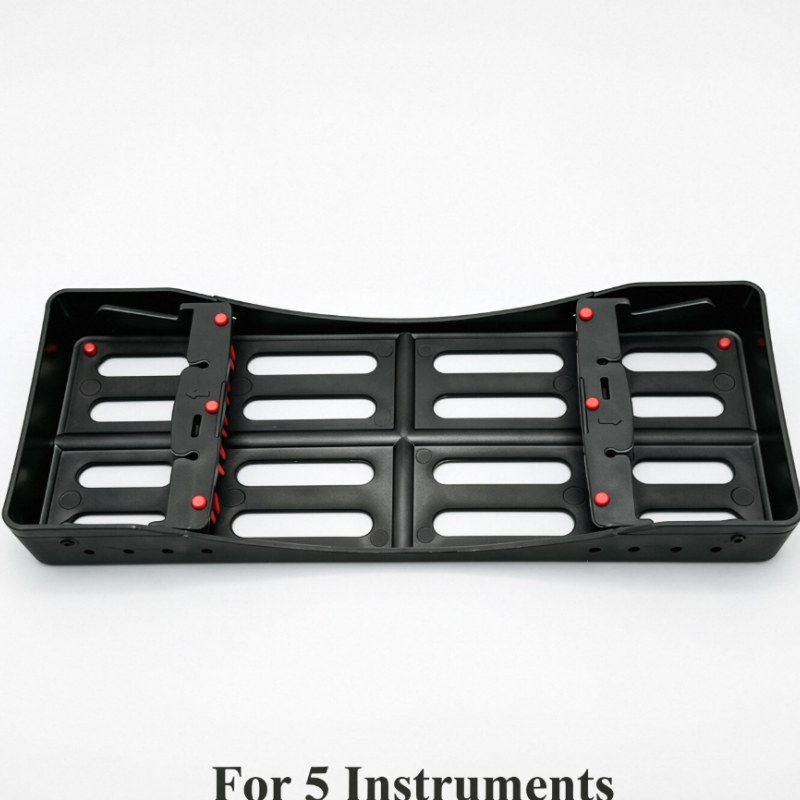 Plastic Dental Sterilization Cassette Box Tray Rack 5/7/10 Instruments Autoclave
