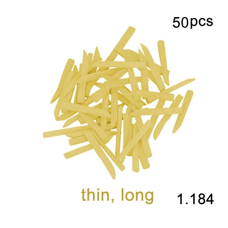 400pcs/box Dental Disposable Wooden Wedges Restoration Interdental Contoured Wedge