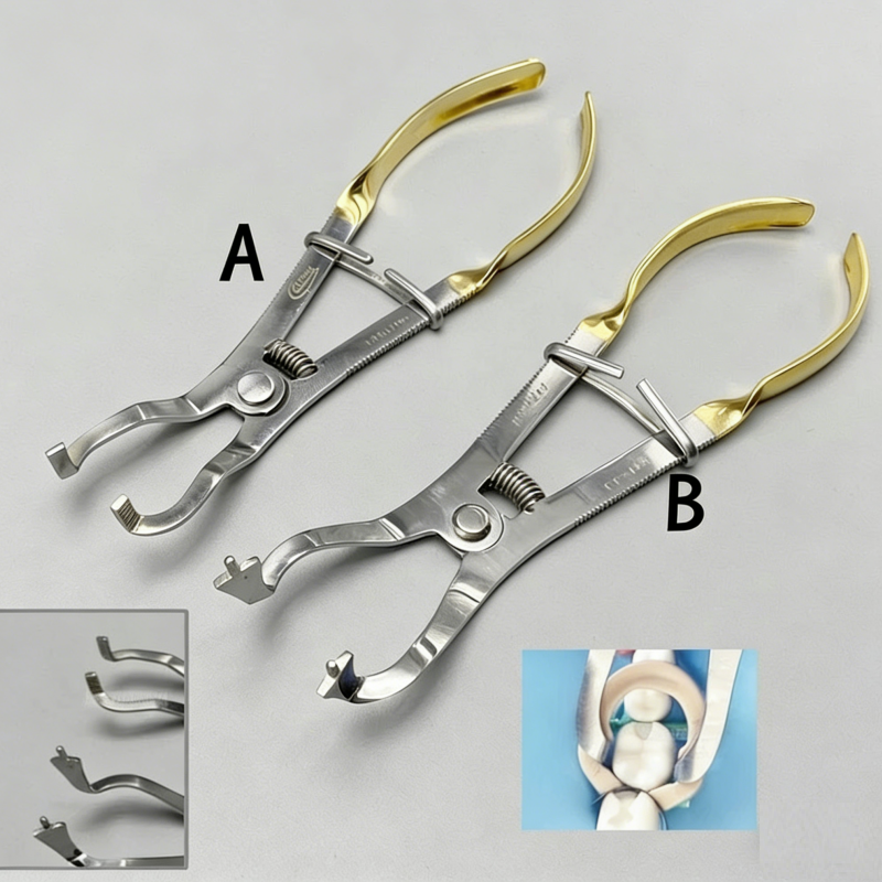 Dental Sectional Matrix Bands Plier Clip Matrices Clamping Ring Forcep V3 System A&B