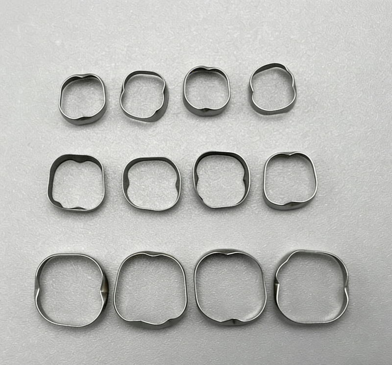 100set/400pcs Dental Orthodontic 1st Molar Bands Roth 022 Plain Molar Band 29-44+