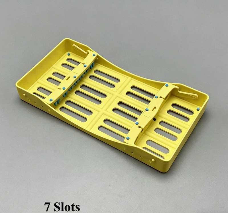 Plastic Dental Sterilization Cassette Box Tray Rack 5/7/10 Instruments Autoclave