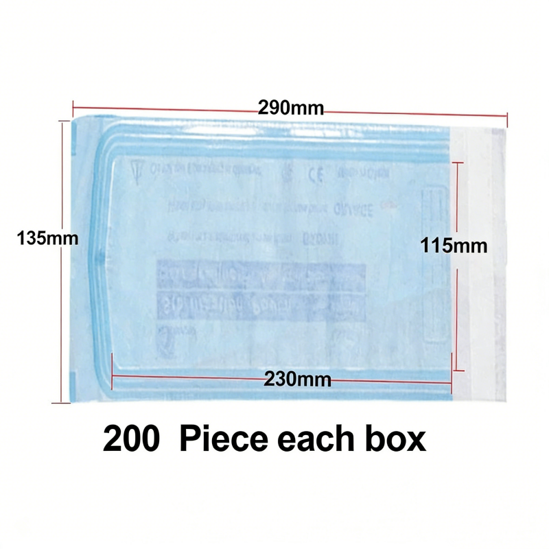 Self Sealing Sterilization Pouch Bags Disposable Dental Sterile Bags Pouches 8 Sizes
