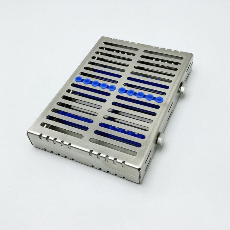 German Dental Autoclave Sterilization Cassette Rack Box Tray For 10 Instrument Stainless steel 135℃ Autoclavable