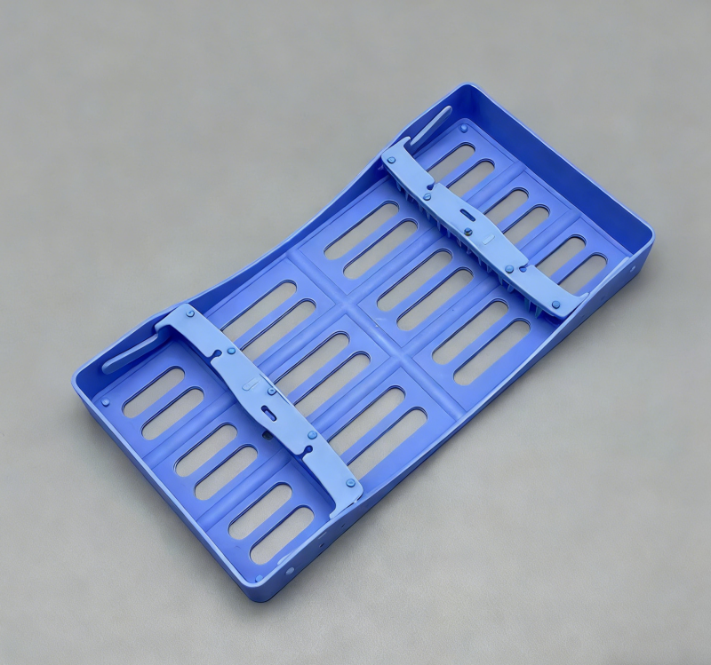 Plastic Dental Sterilization Cassette Box Tray Rack 5/7/10 Instruments Autoclave
