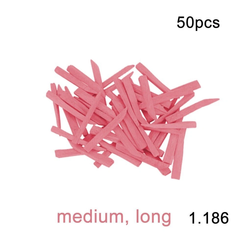400pcs/box Dental Disposable Wooden Wedges Restoration Interdental Contoured Wedge