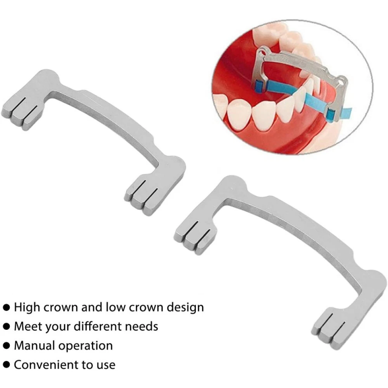 Dental Stainless Steel Polishing Strip Holder Interproximal Finishing for Anterior and Posterior Teeth