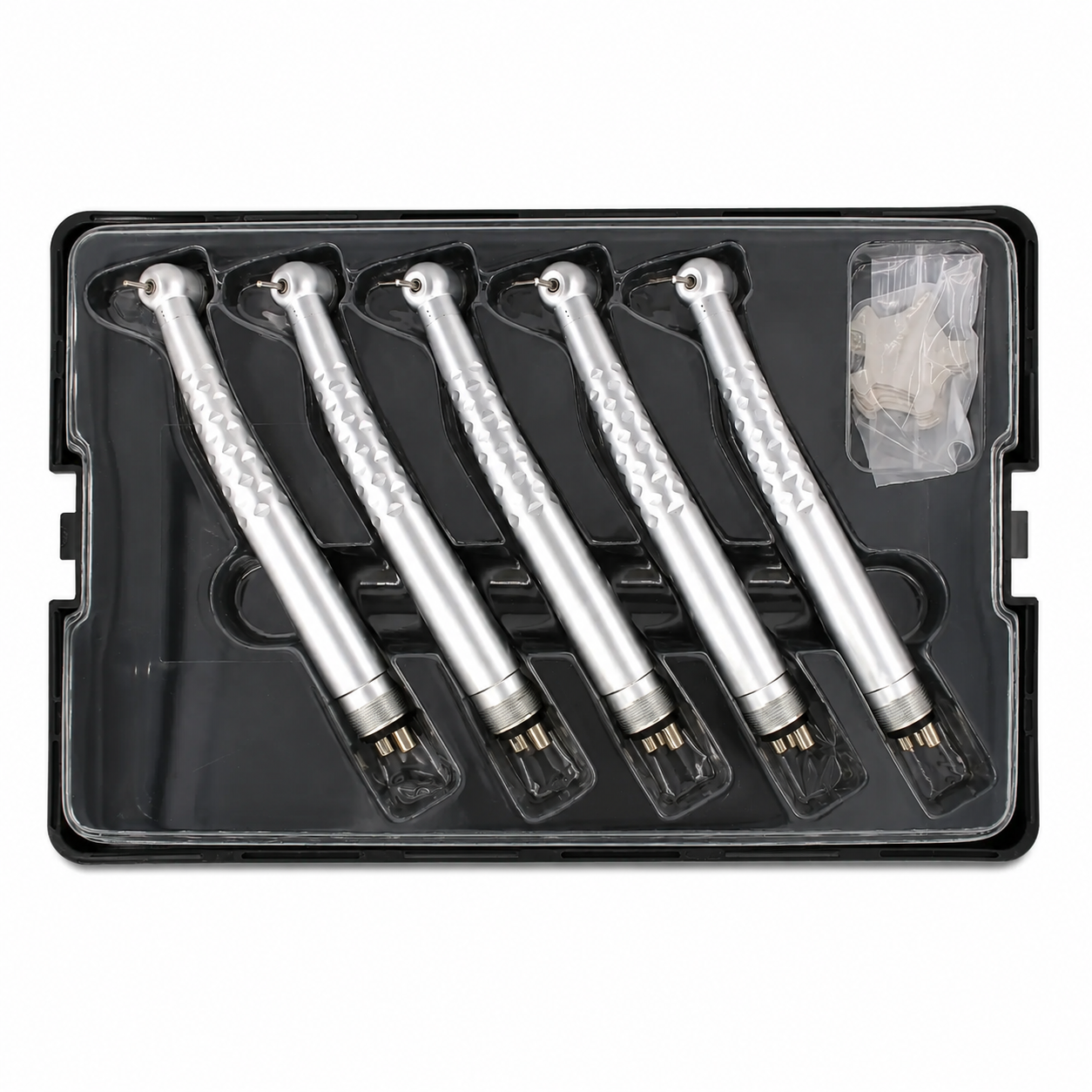 5Pcs Dental High Speed Handpiece Kit | Air Turbine Unit with 2/4 Hole Standard Connection for Lab Dentist