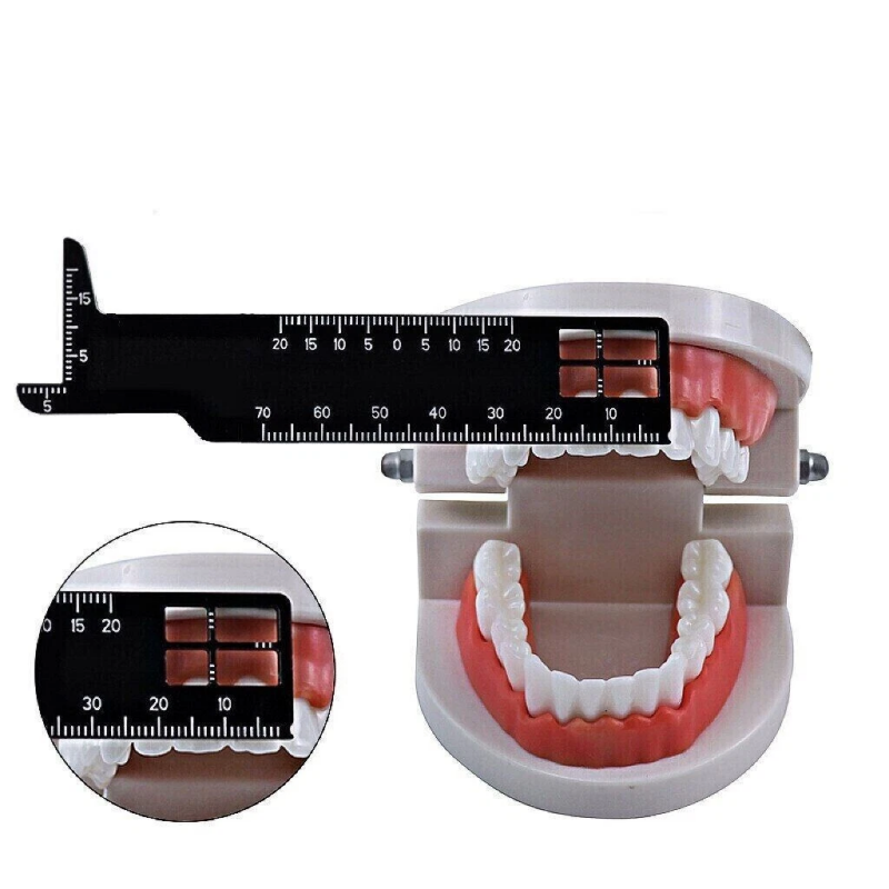 Dental Endodontic Measuring Ruler, Aluminum Finger Gauge Ring for Root Canal Files Reamers & Gutta Percha Pins
