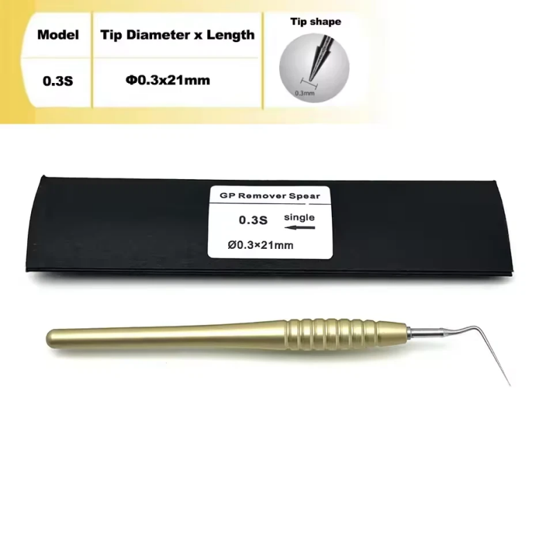 Dental Endo GPRS Root Tip Extractor – GP Removal Spear for Endodontic Root Canal Foreign Body Retrieval – Stainless Steel Dental Surgical Instrument
