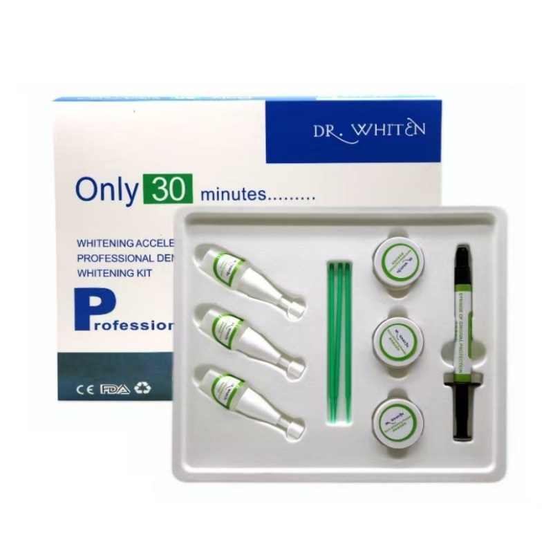 Dental Whitening Kit 30 Minutes Dr.Whiten 35% HP Bleaching Gel Set Teeth Powder