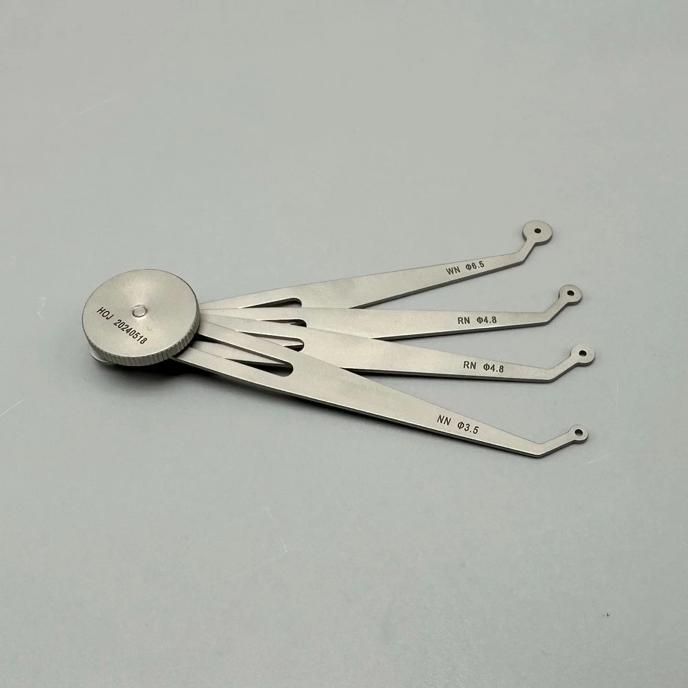 Dental Implant Caliper Adjustable Positioning Interdental Distance Measure Ruler 3.5/4.8/4.8/6.5mm