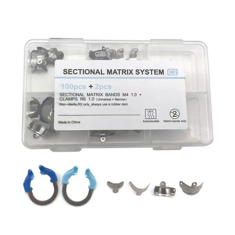 Dental Matrix Bands Ring Clamp Sectional Matrice Fit Garrison Palodent V3 System Kit