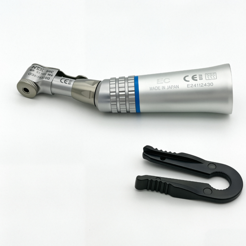 NSK Style Dental Low Speed Handpiece Kit, E-Type 4-Hole EX-203C Air Motor Straight Contra Angle Set