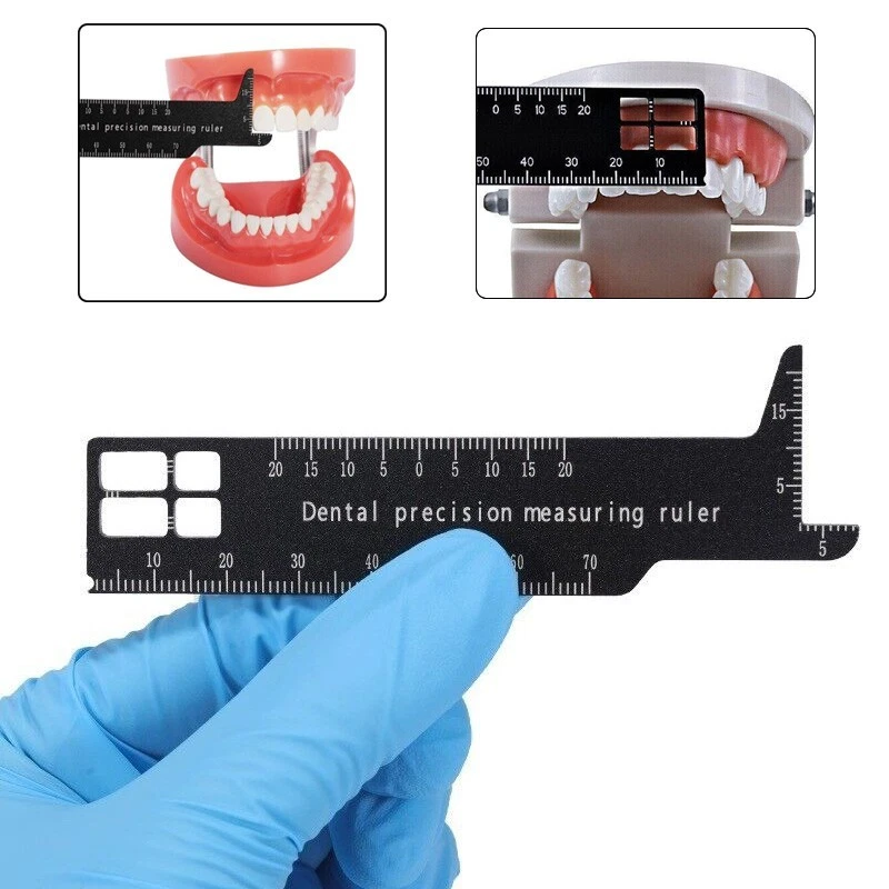 Dental Endodontic Measuring Ruler, Aluminum Finger Gauge Ring for Root Canal Files Reamers & Gutta Percha Pins