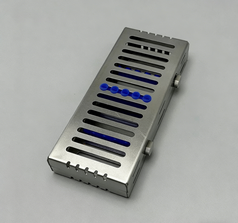 German Dental Autoclave Sterilization Cassette Rack Box Tray For 10 Instrument Stainless steel 135℃ Autoclavable