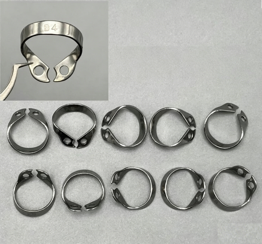 B4 Dental Rubber Dam Clamp Stainless Steel Anterior Teeth Retainer for Pediatric Dentistry
