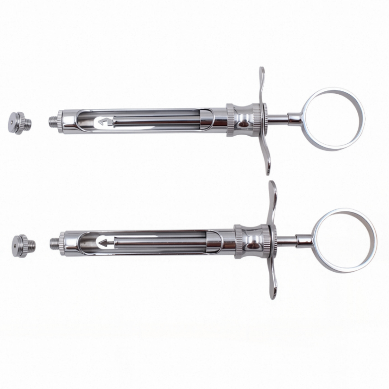 Premium Dental Self-Aspirating Anesthetic Syringe 1.8CC, Stainless Steel Instrument with Sharp Hook Tip
