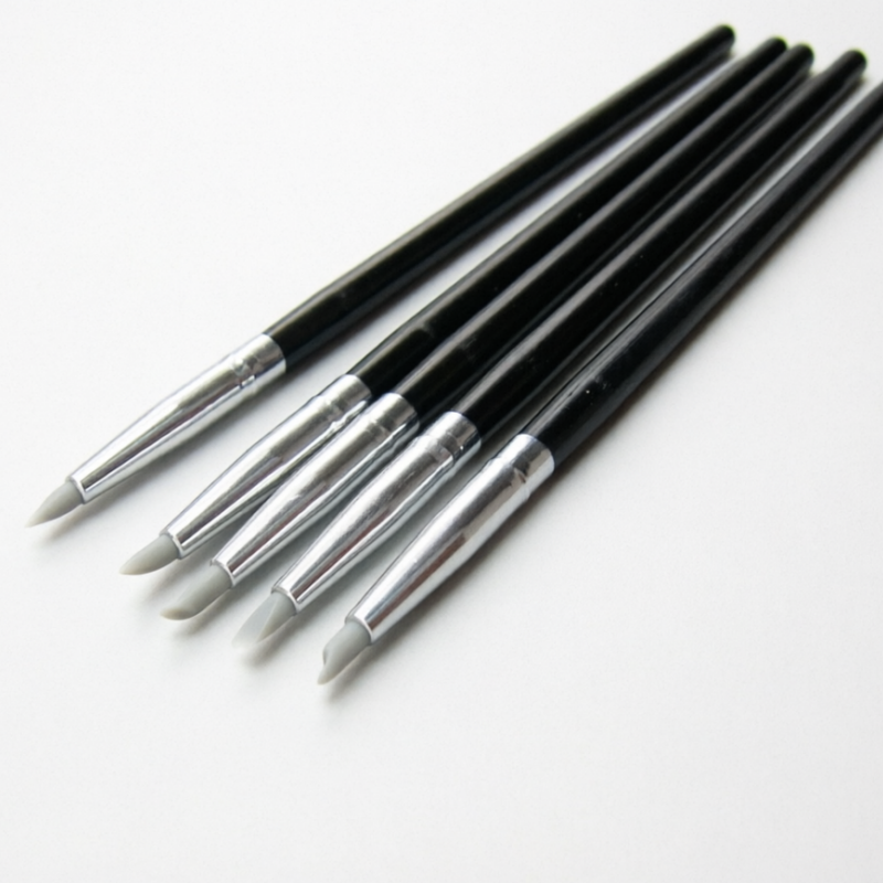 Dental Silicone Brush Pen 50Pcs, Composite Resin Sculpting Tools for Cement Adhesive & Porcelain Teeth