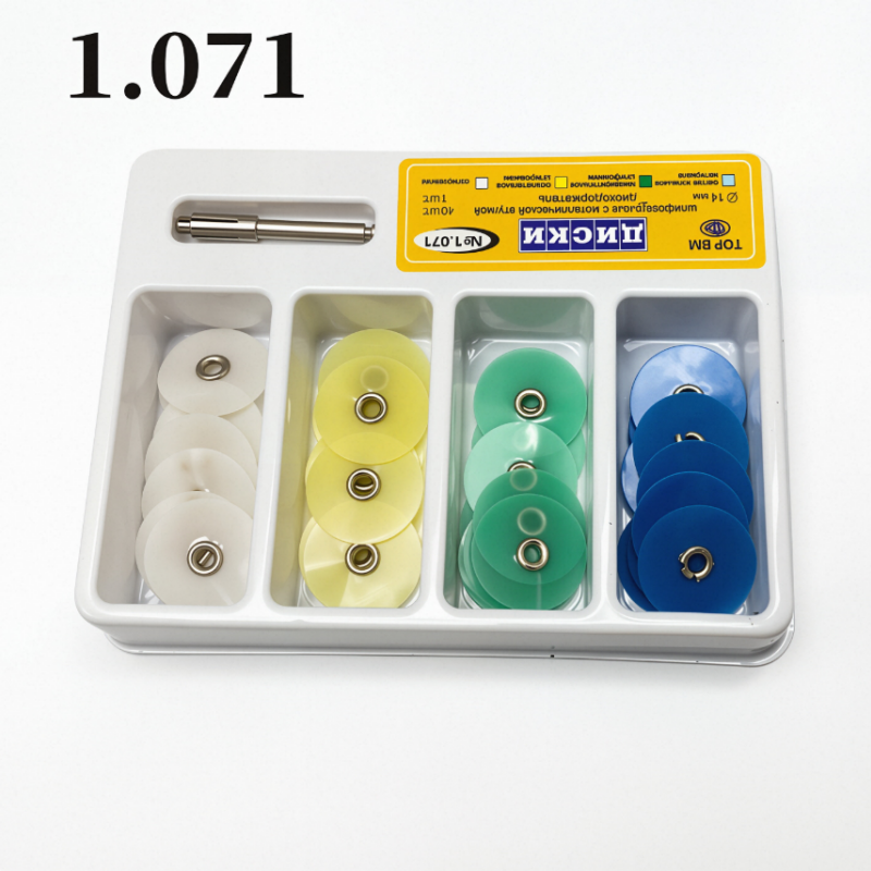 40/80Pcs Dental Composite Polishing Finishing Discs Kit with Mandrel | 12mm 14mm Gross Reduction Contouring Wheels