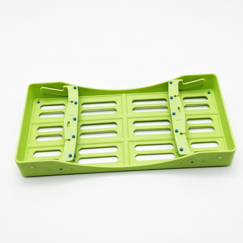 Plastic Dental Sterilization Cassette Box Tray Rack 5/7/10 Instruments Autoclave