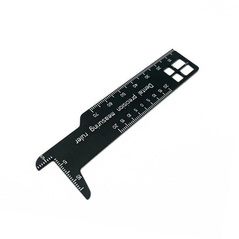 Dental Endodontic Measuring Ruler, Aluminum Finger Gauge Ring for Root Canal Files Reamers & Gutta Percha Pins