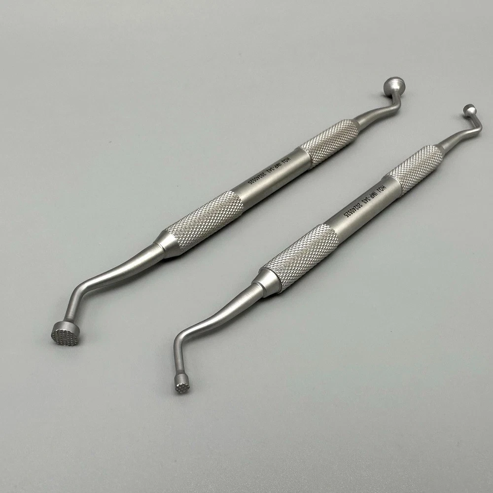 Stainless Steel Double Ended Dental Bone Graft Plugger Packer 3mm-4mm 6mm-8mm Dental Implant Instrument