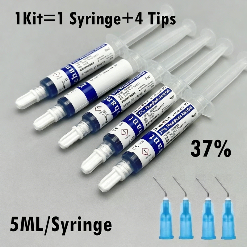 37% Phospharic Dental Acid Etch Etching Gel Etchant for Bonding With Tips 5ml