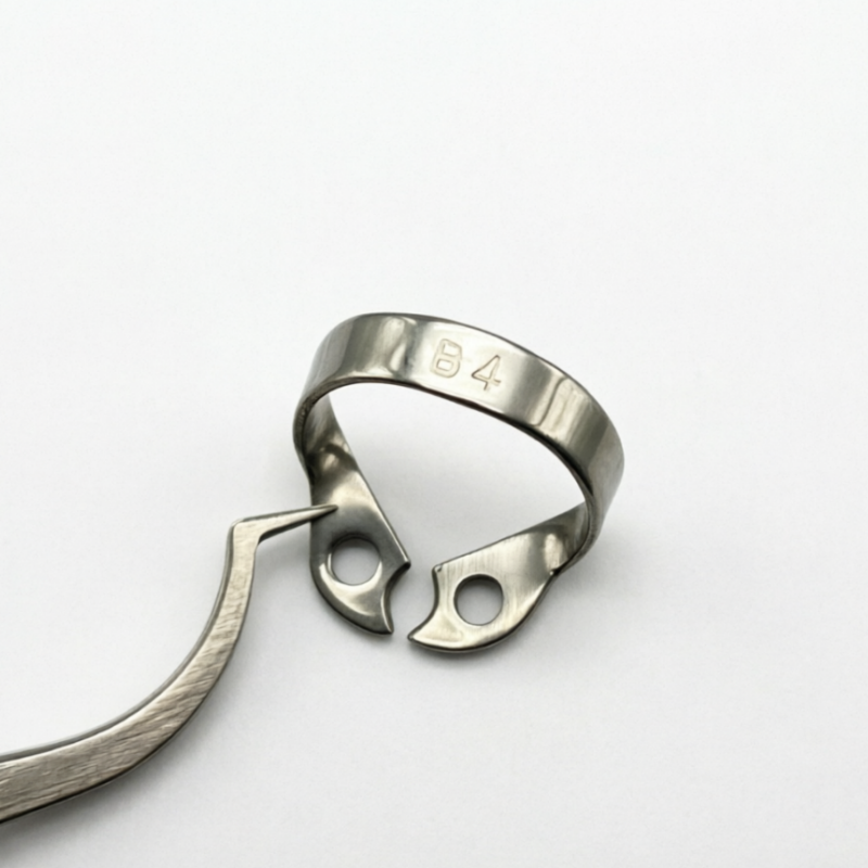 B4 Dental Rubber Dam Clamp Stainless Steel Anterior Teeth Retainer for Pediatric Dentistry