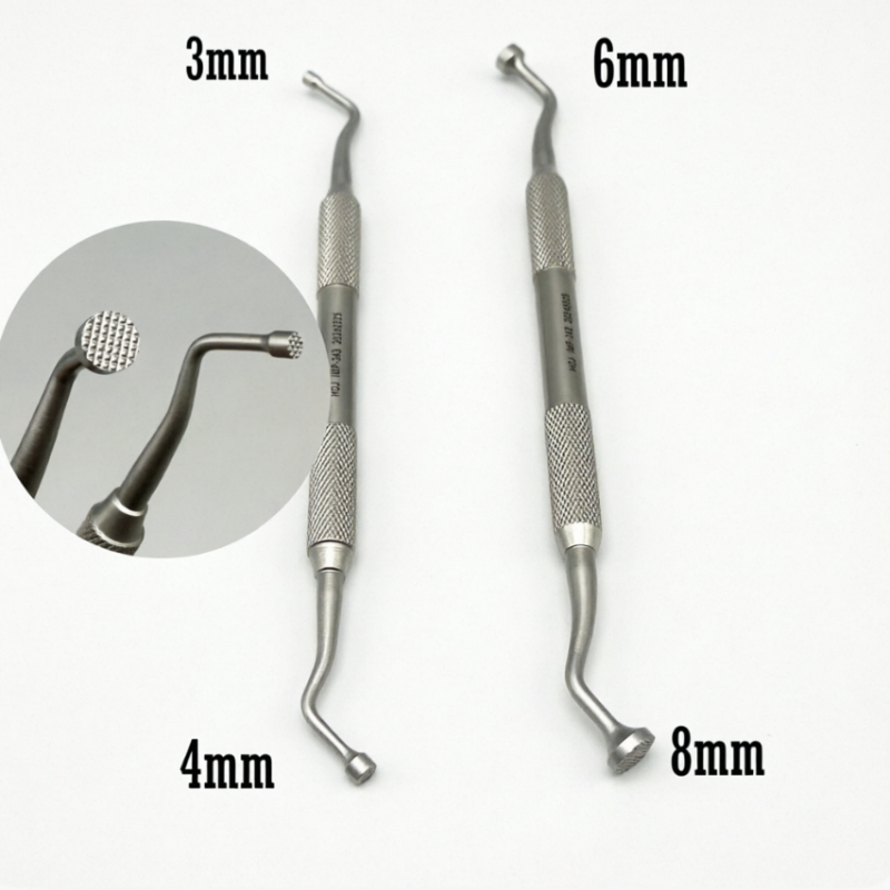Stainless Steel Double Ended Dental Bone Graft Plugger Packer