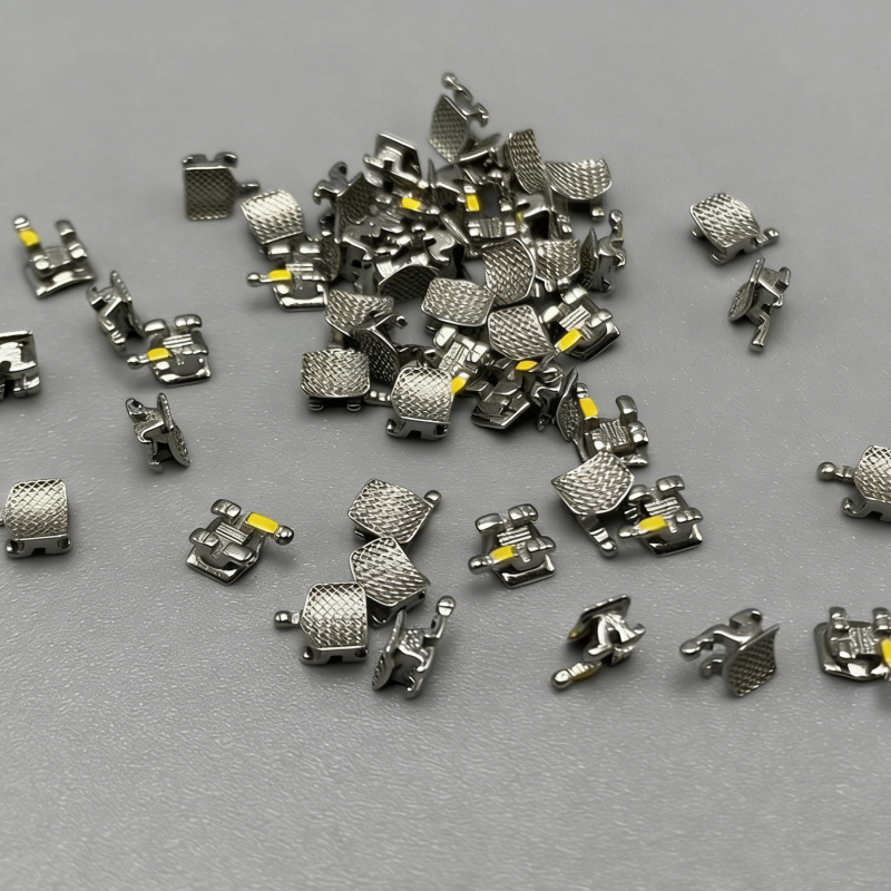100pcs Dental Orthodontic Brackets metal Braces Mini Roth Slot 022 345 hooks Bulk