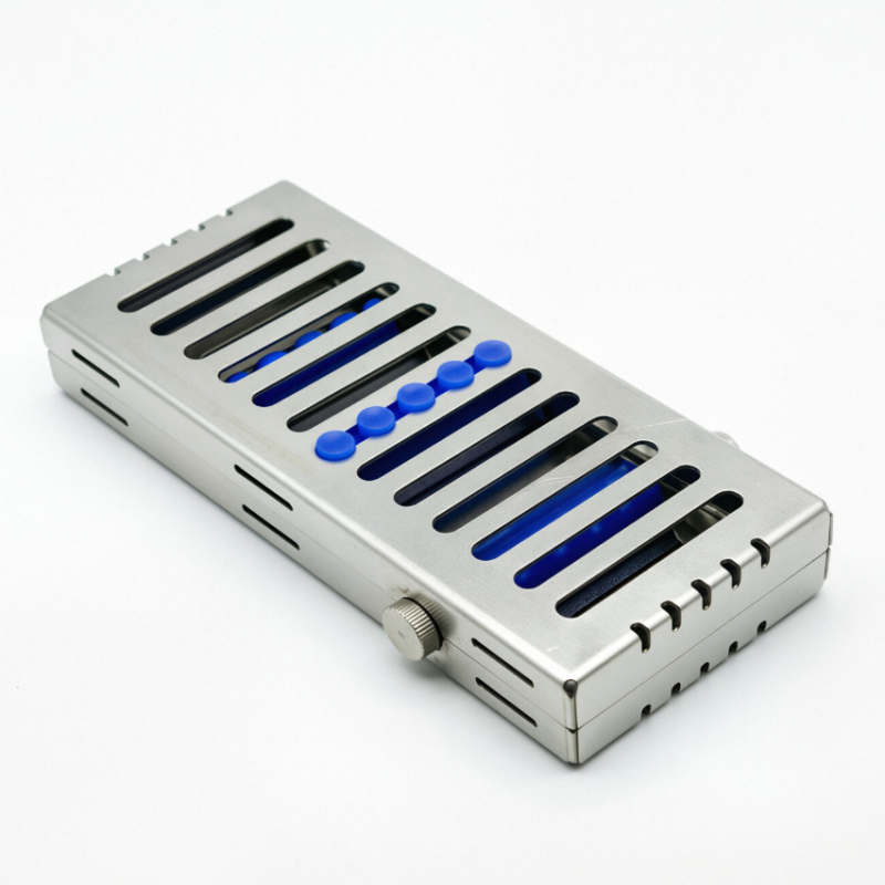 German Dental Autoclave Sterilization Cassette Rack Box Tray For 10 Instrument Stainless steel 135℃ Autoclavable