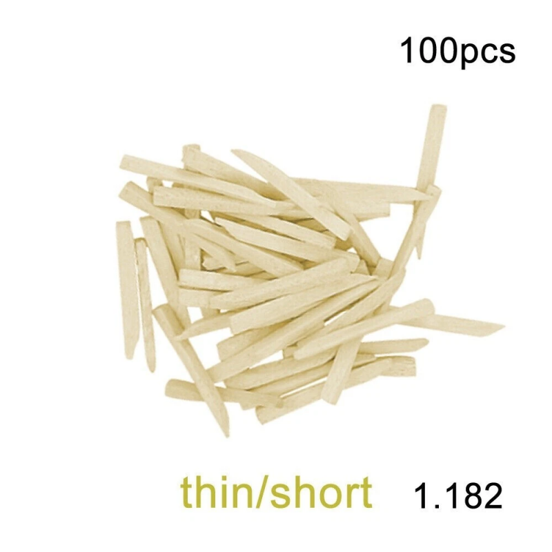 400pcs/box Dental Disposable Wooden Wedges Restoration Interdental Contoured Wedge