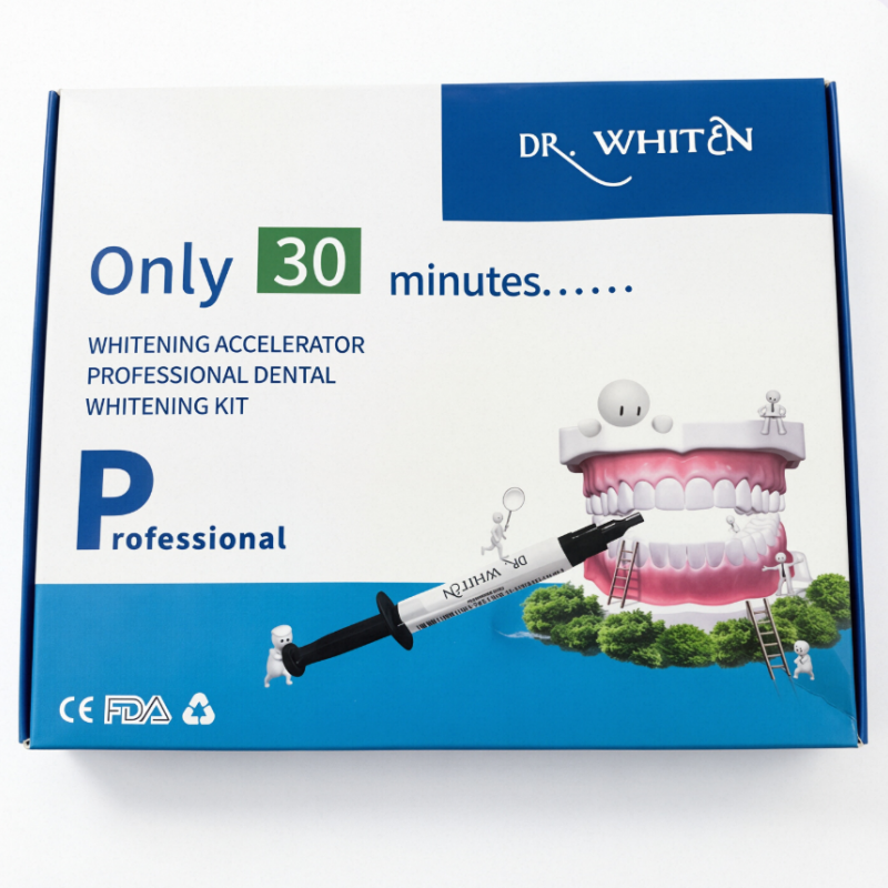 Dental Whitening Kit 30 Minutes Dr.Whiten 35% HP Bleaching Gel Set Teeth Powder