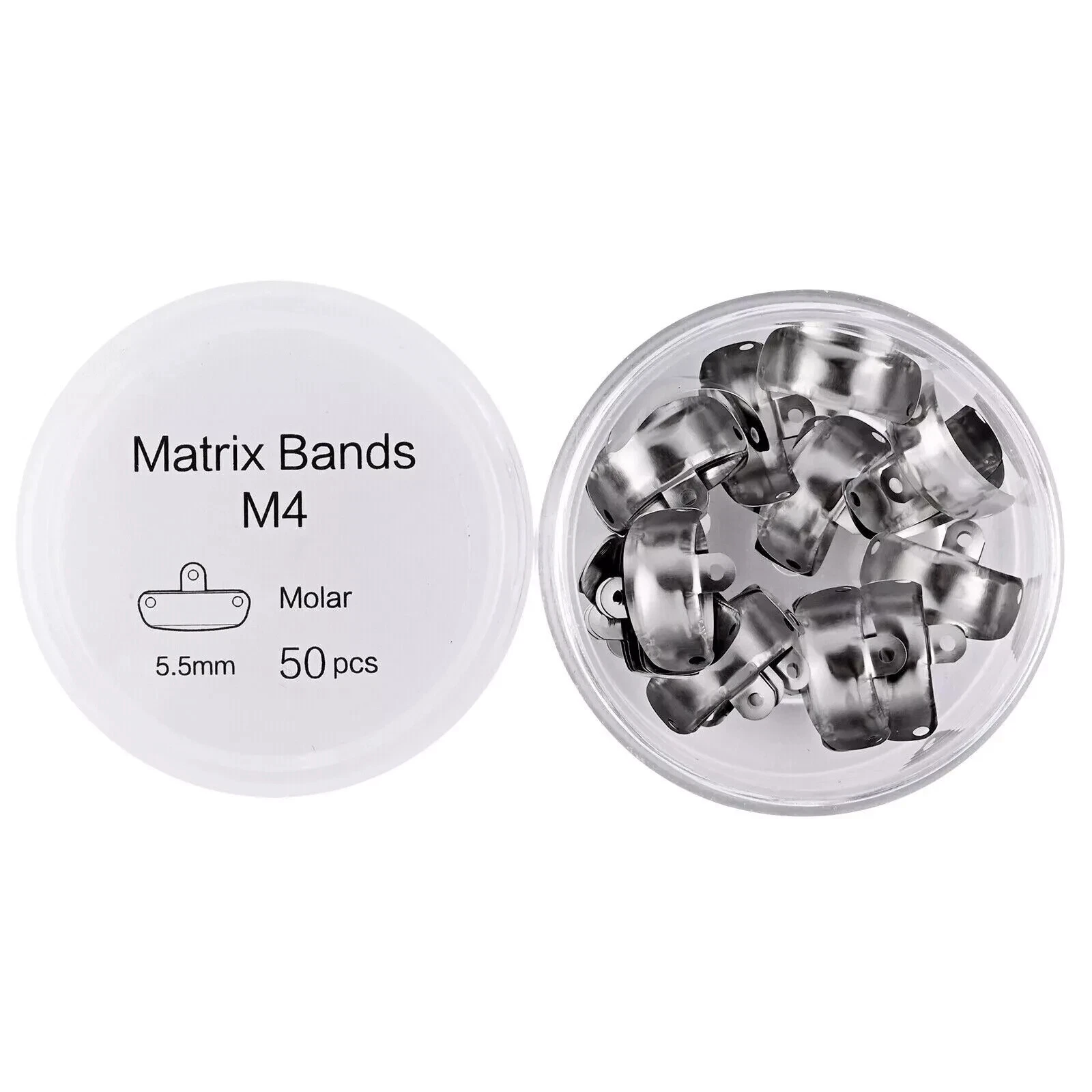 50x Dental Matrix Bands Ring Sectional Matrice Clamp Fit Palodent V3 Metal Band