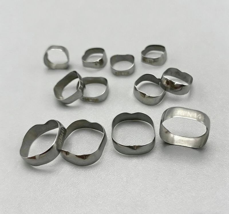 100set/400pcs Dental Orthodontic 1st Molar Bands Roth 022 Plain Molar Band 29-44+