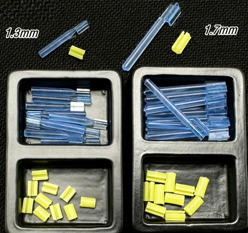 Dental Parts Implant Bar Connections Clips Bolt Inserts Overdenture Attachment 1.3mm 1.7mm