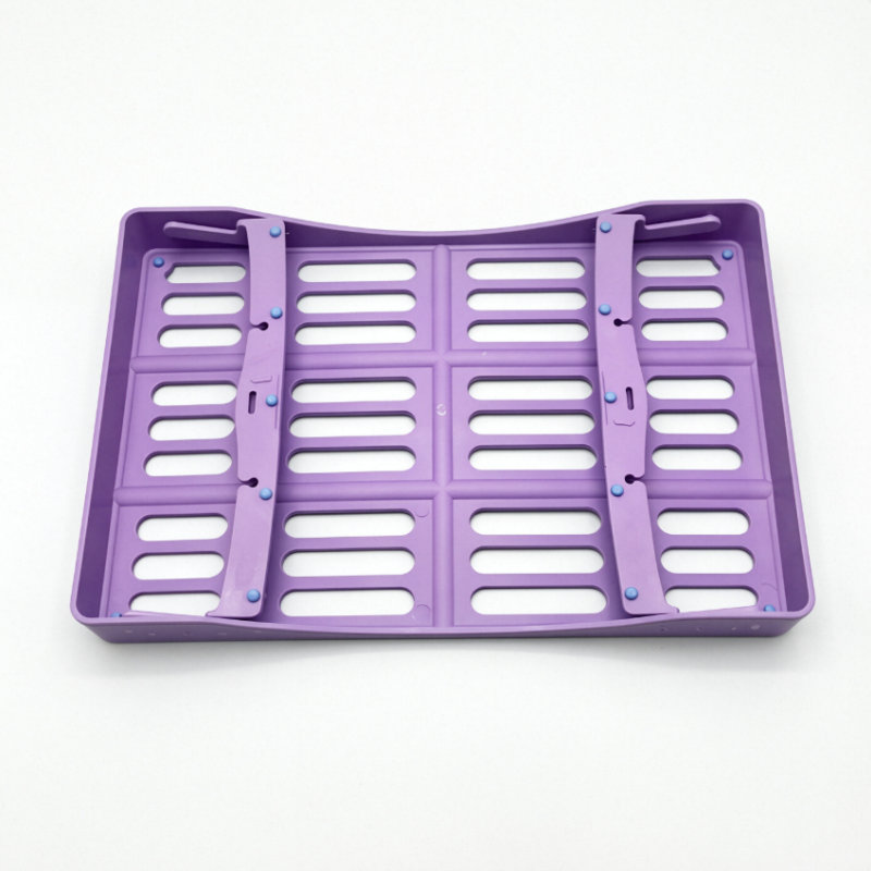 Plastic Dental Sterilization Cassette Box Tray Rack 5/7/10 Instruments Autoclave