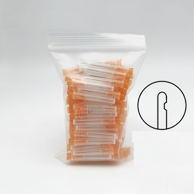 100Pcs/Pack Dental Disposable Endo Irrigation Needle Tips | Root Canal Syringe Refill Tips for Dentist